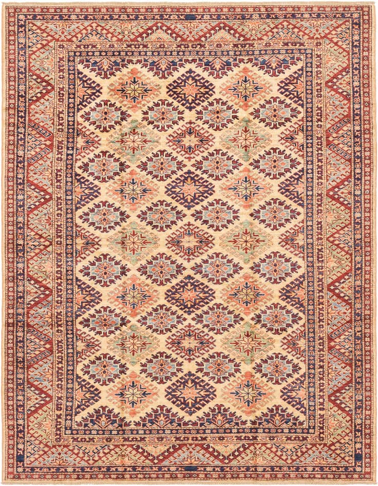 Detail image of 5' 8 x 7' 11 Hand Knotted Kazak Oriental Rug