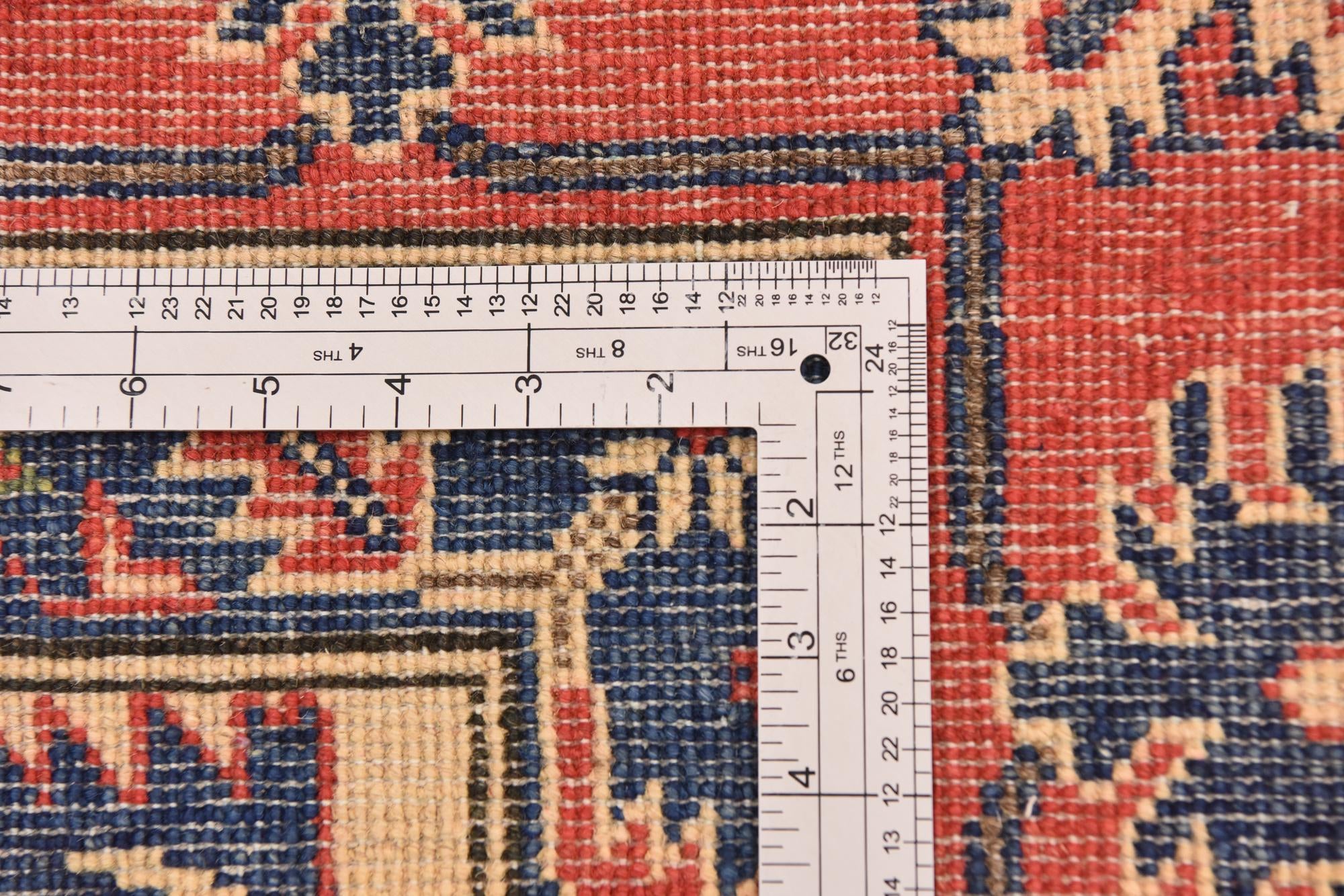 6' 7 x 9' 6 Hand Knotted Kazak Rug