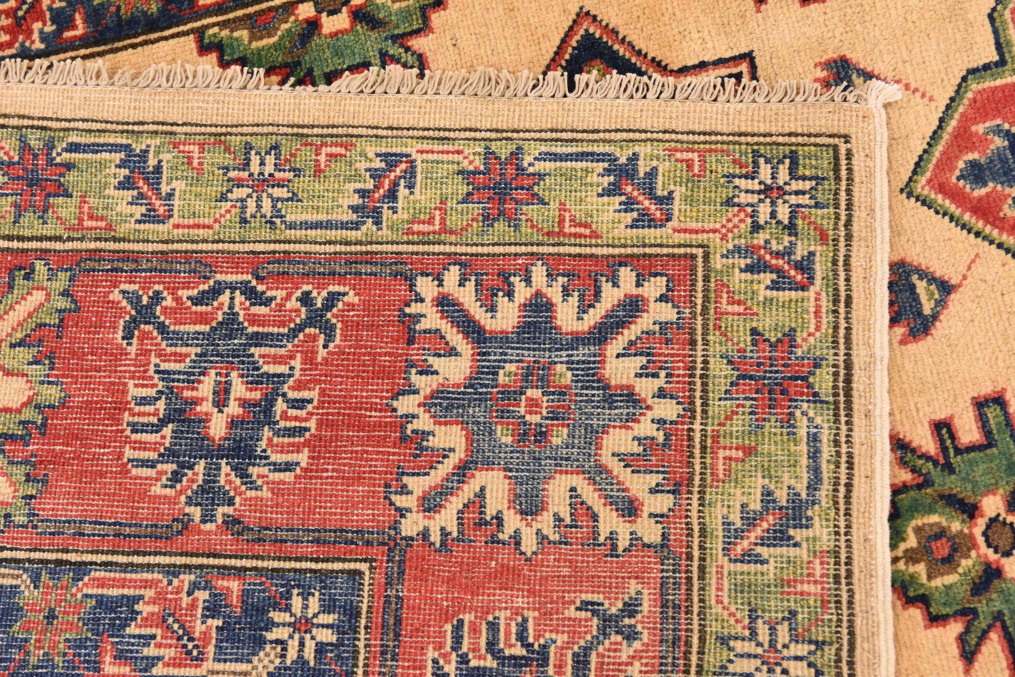6' 7 x 9' 6 Hand Knotted Kazak Rug
