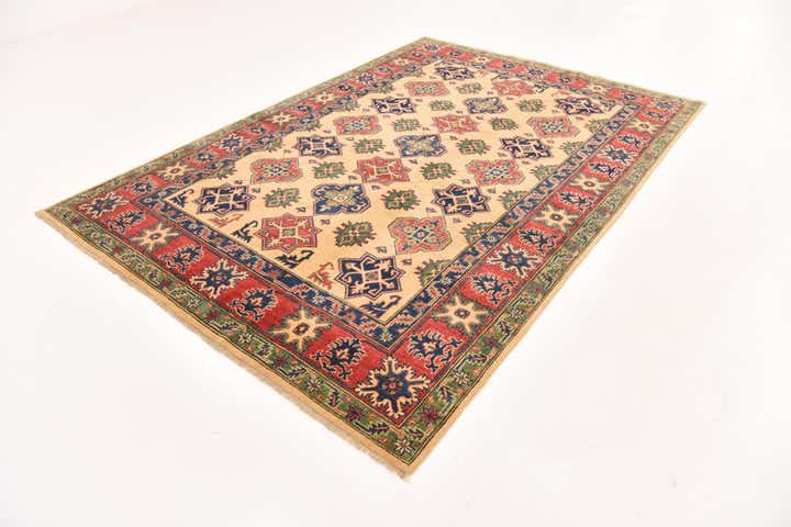 6' 7 x 9' 6 Hand Knotted Kazak Rug