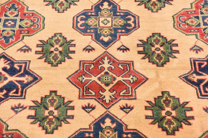 6' 7 x 9' 6 Hand Knotted Kazak Rug