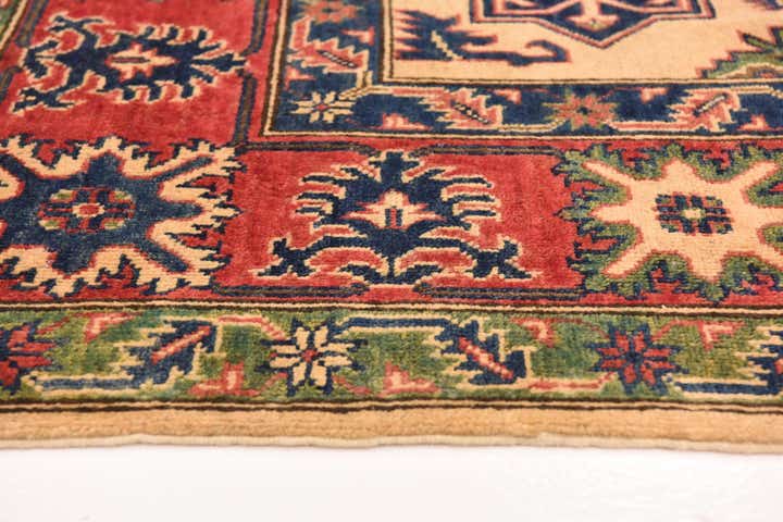 6' 7 x 9' 6 Hand Knotted Kazak Rug