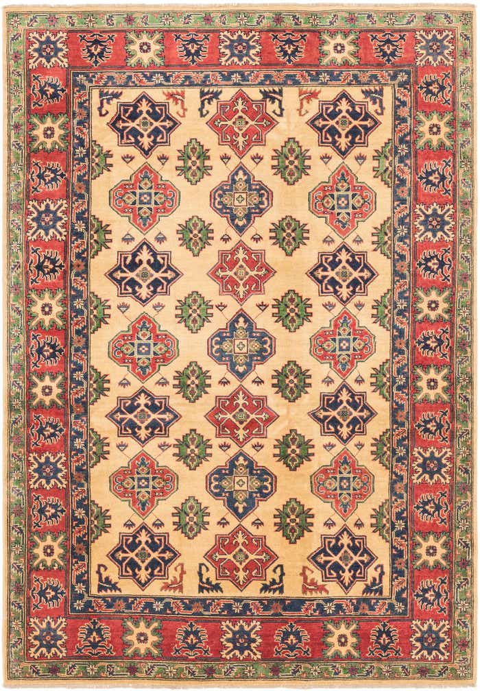 6' 7 x 9' 6 Hand Knotted Kazak Rug