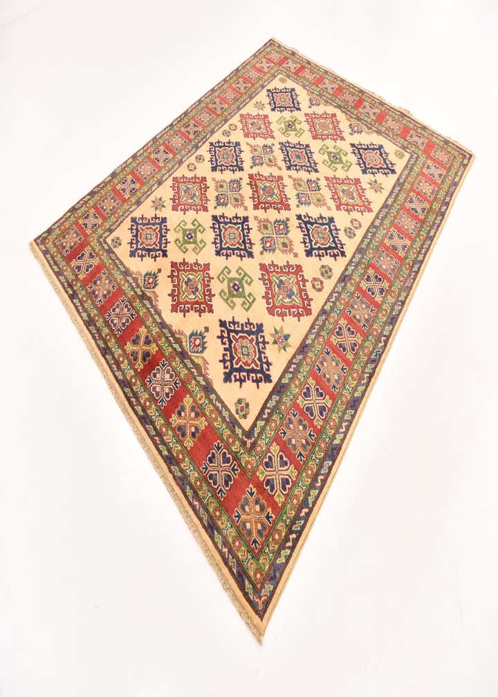 6' 9 x 9' 3 Hand Knotted Kazak Rug
