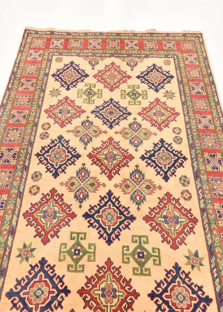 6' 9 x 9' 3 Hand Knotted Kazak Rug