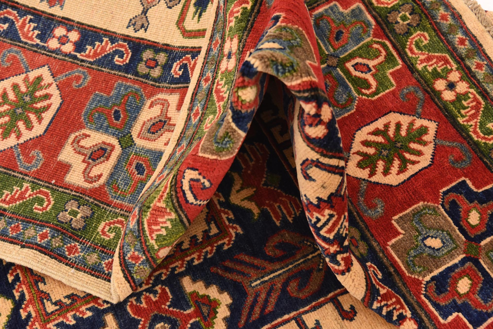 6' x 9' Hand Knotted Kazak Rug