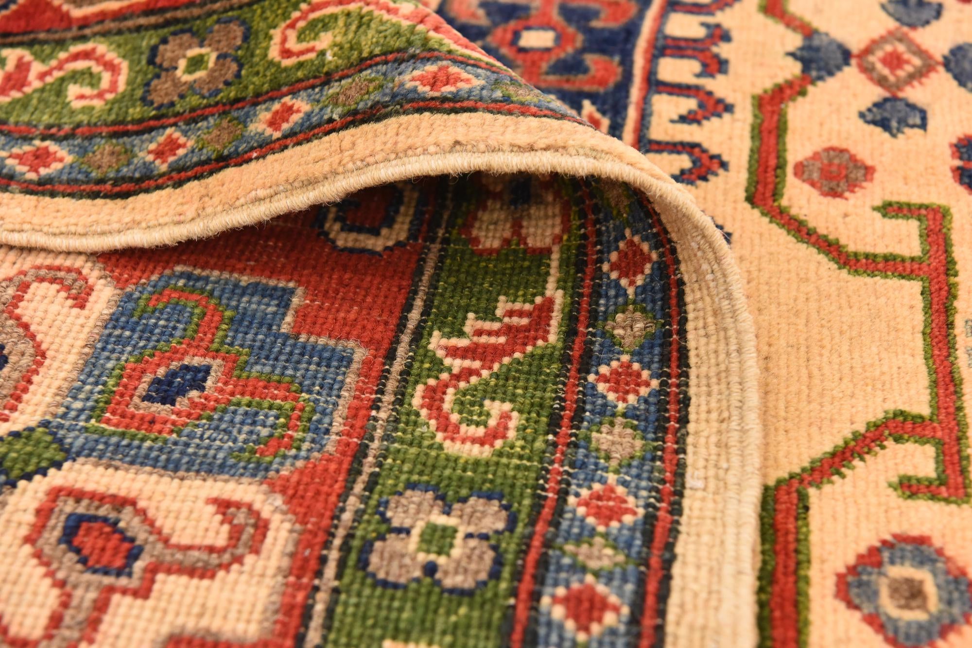 6' x 9' Hand Knotted Kazak Rug
