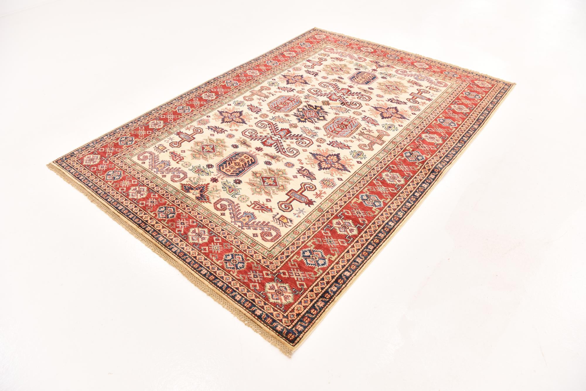 5' 7 x 8' 10 Hand Knotted Kazak Oriental Rug