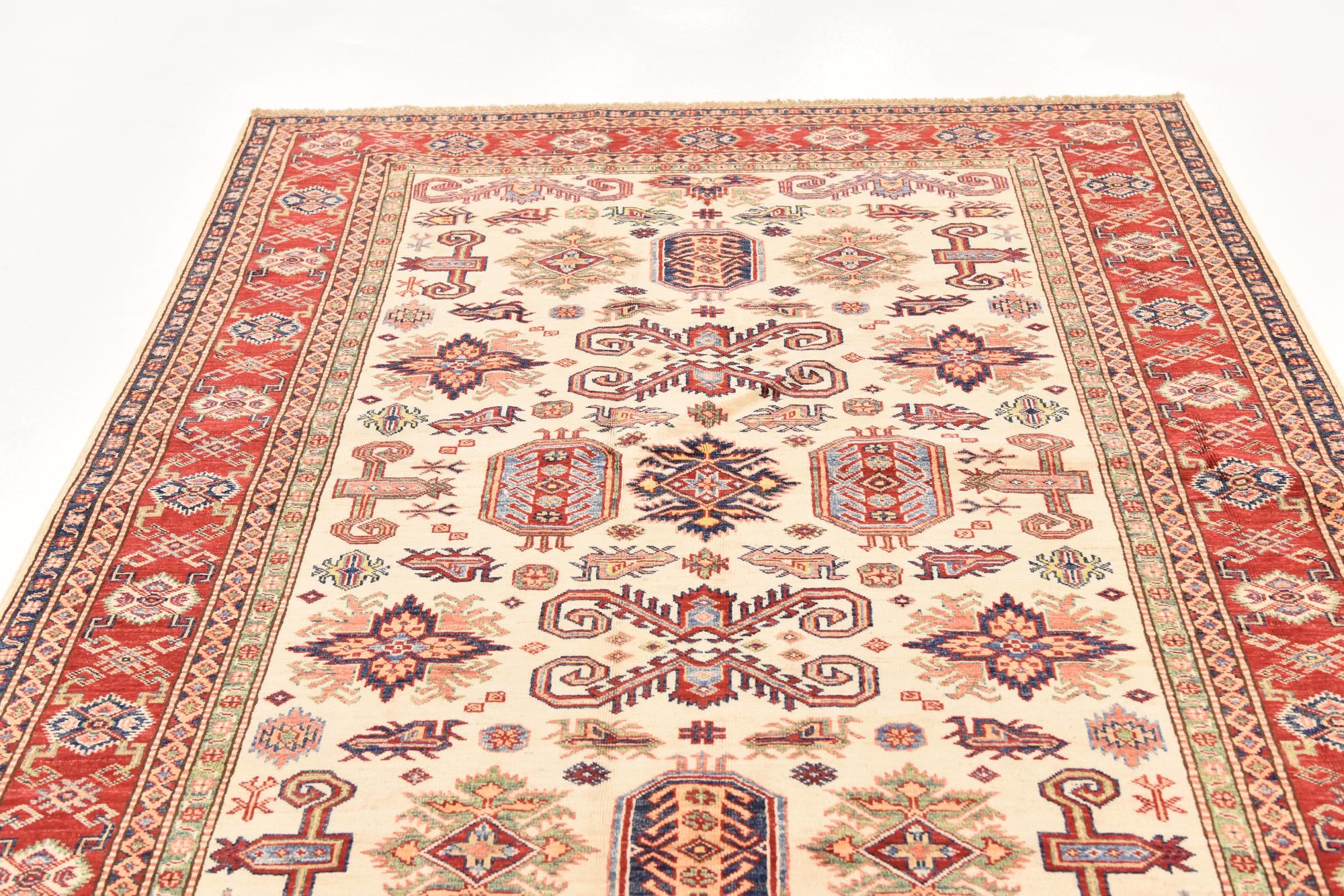 5' 7 x 8' 10 Hand Knotted Kazak Oriental Rug
