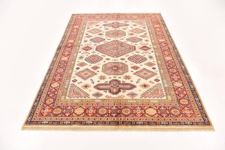 Detail image of 5' 6 x 7' 9 Hand Knotted Kazak Oriental Rug