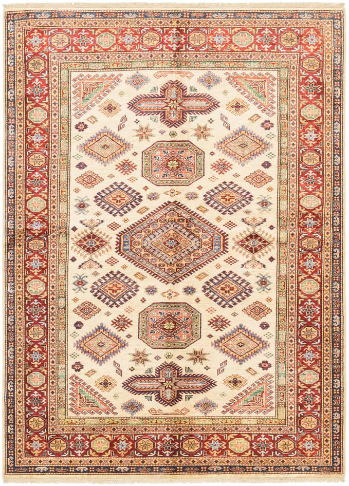 Detail image of 5' 6 x 7' 9 Hand Knotted Kazak Oriental Rug