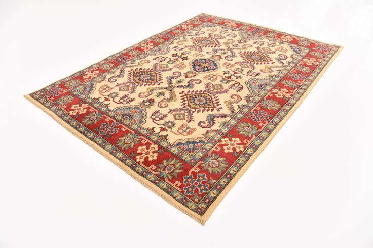 Detail image of 5' 8 x 7' 10 Hand Knotted Kazak Rug