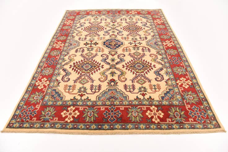 Detail image of 5' 8 x 7' 10 Hand Knotted Kazak Rug