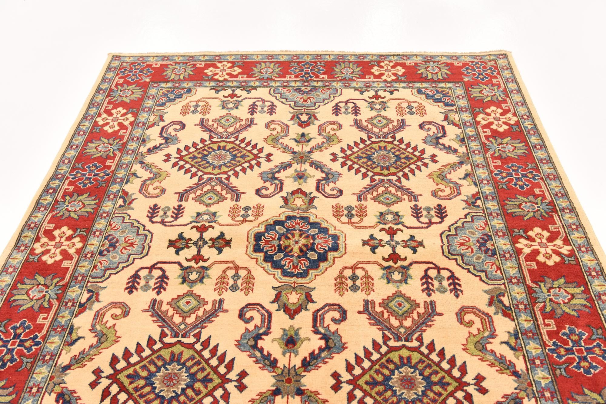 5' 8 x 7' 10 Hand Knotted Kazak Rug