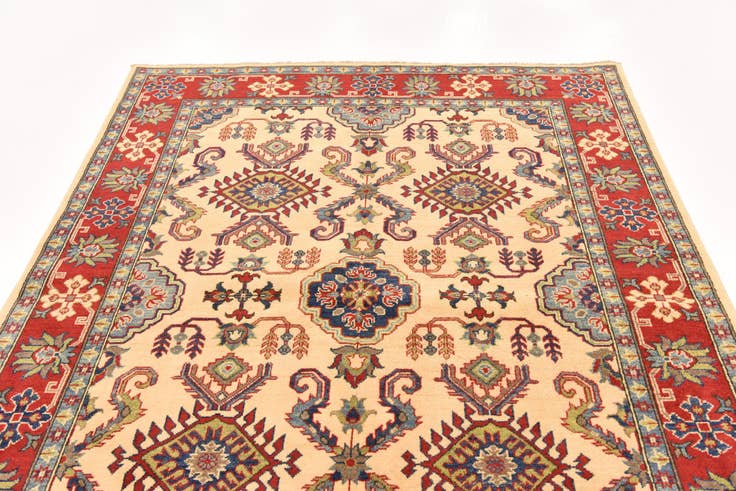 Detail image of 5' 8 x 7' 10 Hand Knotted Kazak Rug