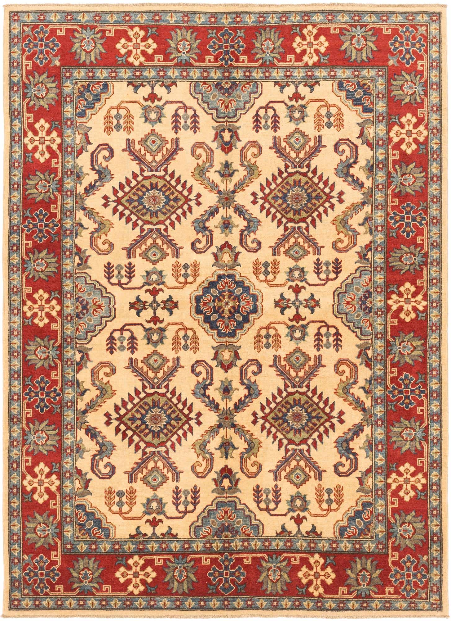 5' 8 x 7' 10 Hand Knotted Kazak Rug