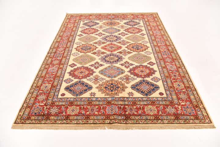 6' x 7' 11 Hand Knotted Kazak Oriental Rug