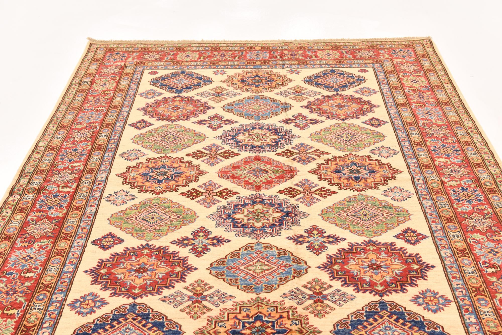 6' x 7' 11 Hand Knotted Kazak Oriental Rug