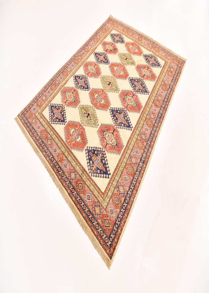 5' 8 x 7' 7 Hand Knotted Kazak Oriental Rug