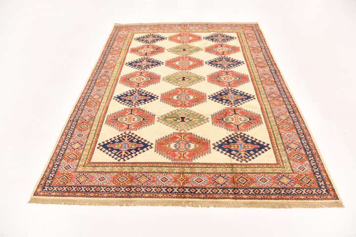 5' 8 x 7' 7 Hand Knotted Kazak Oriental Rug