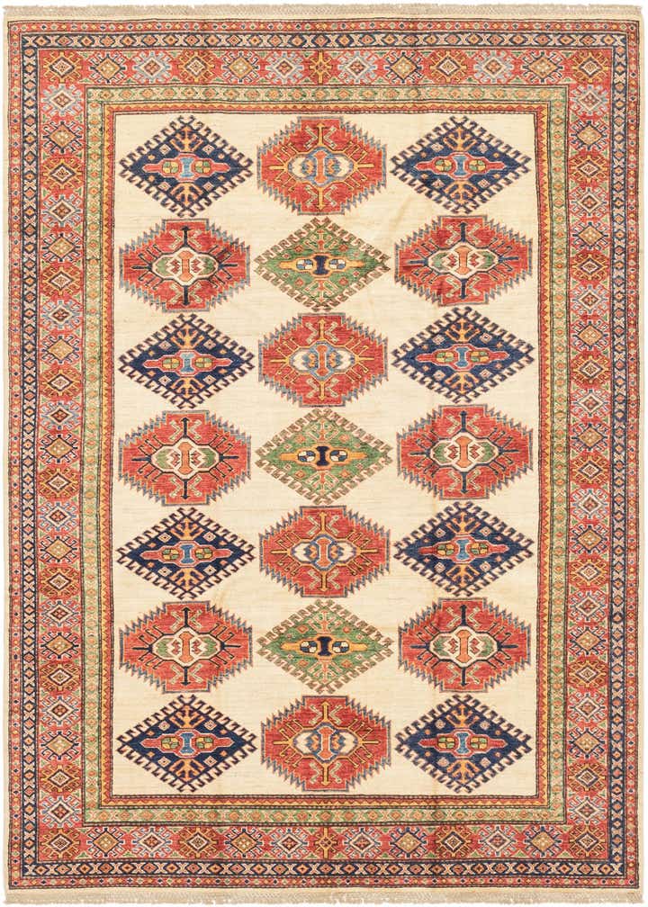 5' 8 x 7' 7 Hand Knotted Kazak Oriental Rug