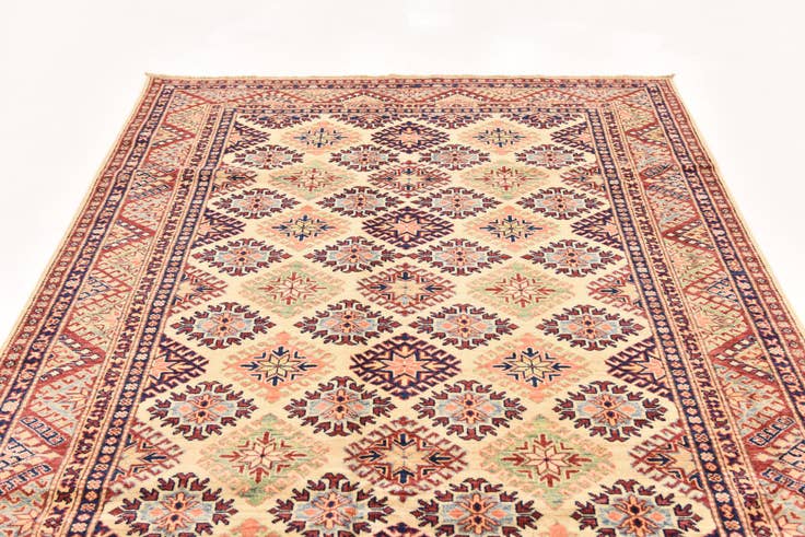 Detail image of 5' 8 x 8' 3 Hand Knotted Kazak Oriental Rug