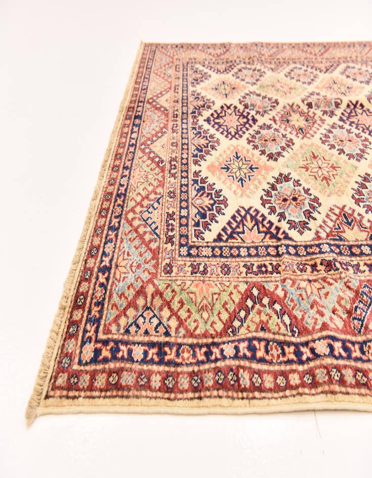 Detail image of 5' 8 x 8' 3  Hand Knotted Kazak Oriental Rug