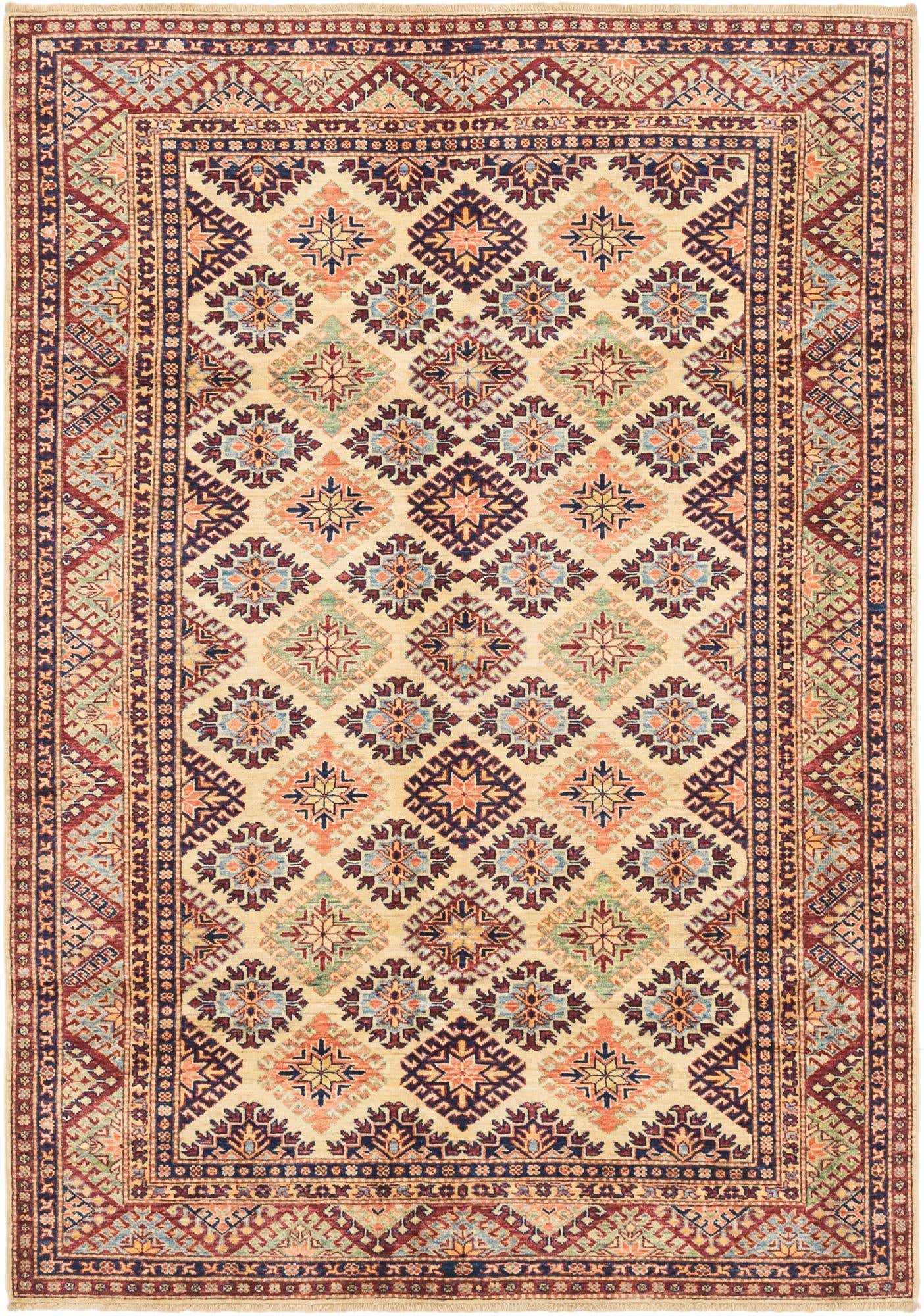 5' 8 x 8' 3 Hand Knotted Kazak Oriental Rug