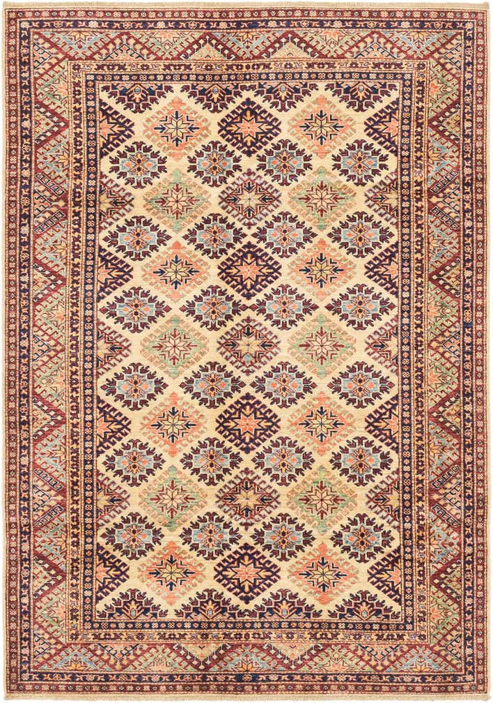 5' 8 x 8' 3 Hand Knotted Kazak Oriental Rug