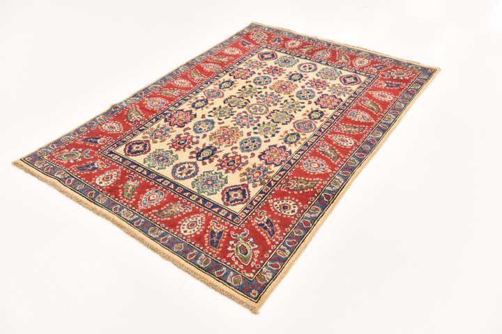 4' x 5' 10 Hand Knotted Kazak Rug