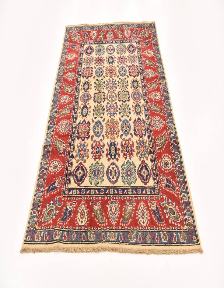 Detail image of 4' x 5' 10 Hand Knotted Kazak Rug