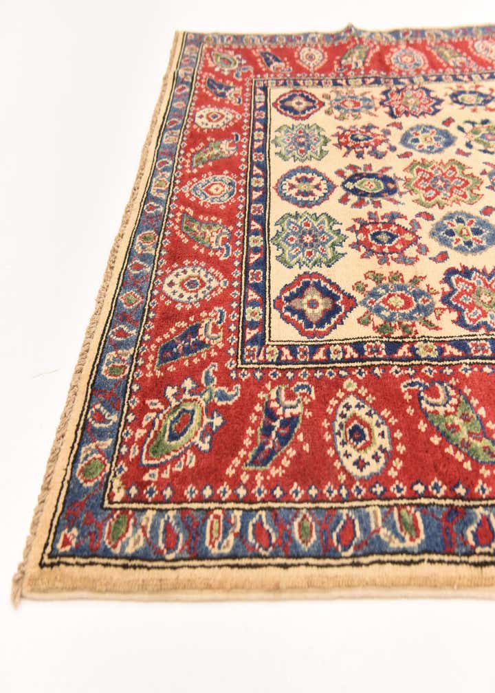 4' x 5' 10 Hand Knotted Kazak Rug