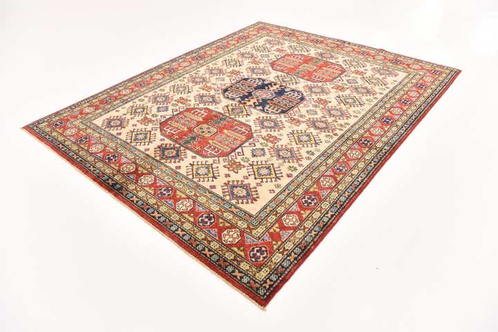 6' x 7' 6 Hand Knotted Kazak Oriental Rug