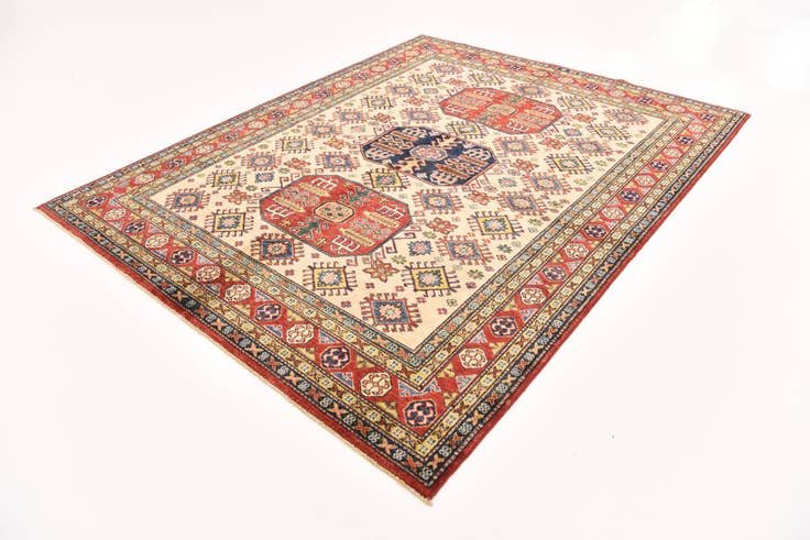 Detail image of 6' x 7' 6 Hand Knotted Kazak Oriental Rug
