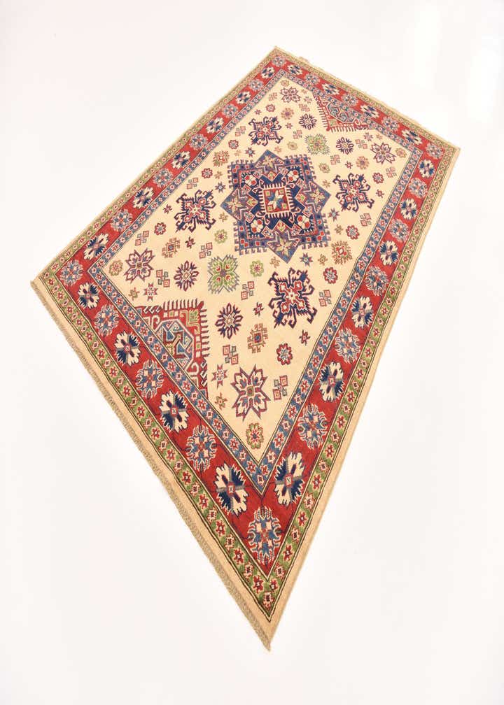 5' 7 x 7' 10 Hand Knotted Kazak Rug