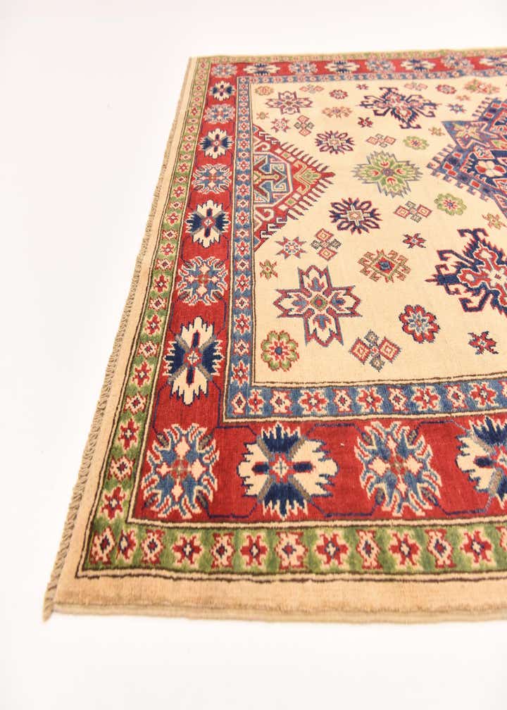 5' 7 x 7' 10 Hand Knotted Kazak Rug