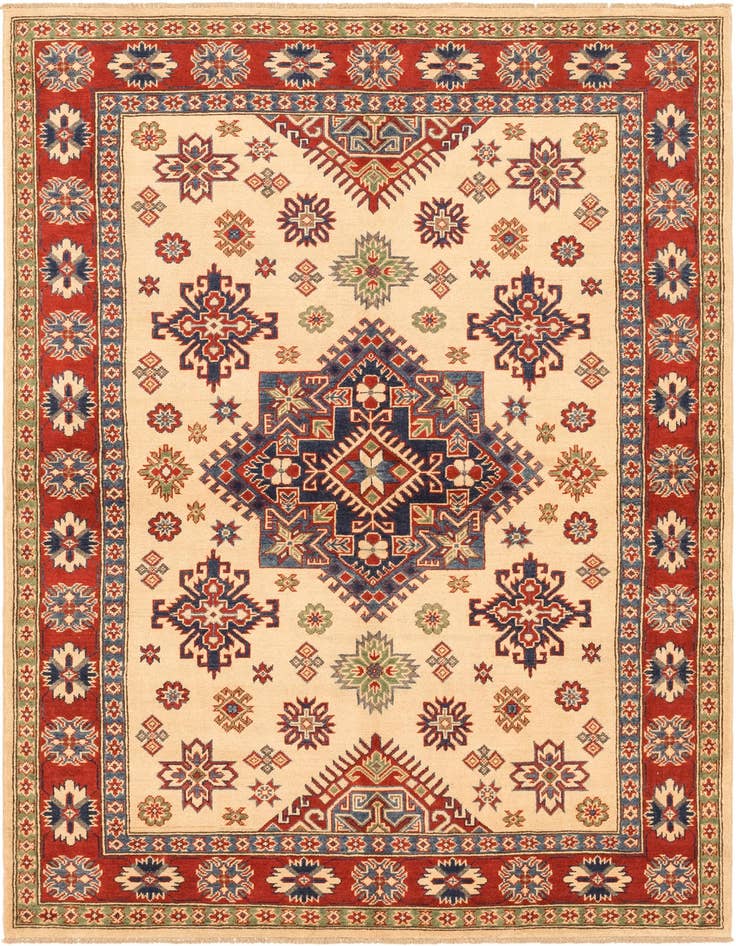 Detail image of 5' 7 x 7' 10 Hand Knotted Kazak Rug