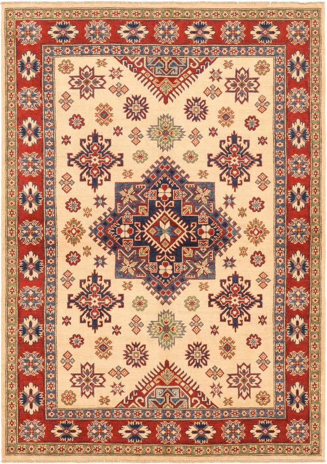 Detail image of 5' 7 x 7' 10 Hand Knotted Kazak Rug