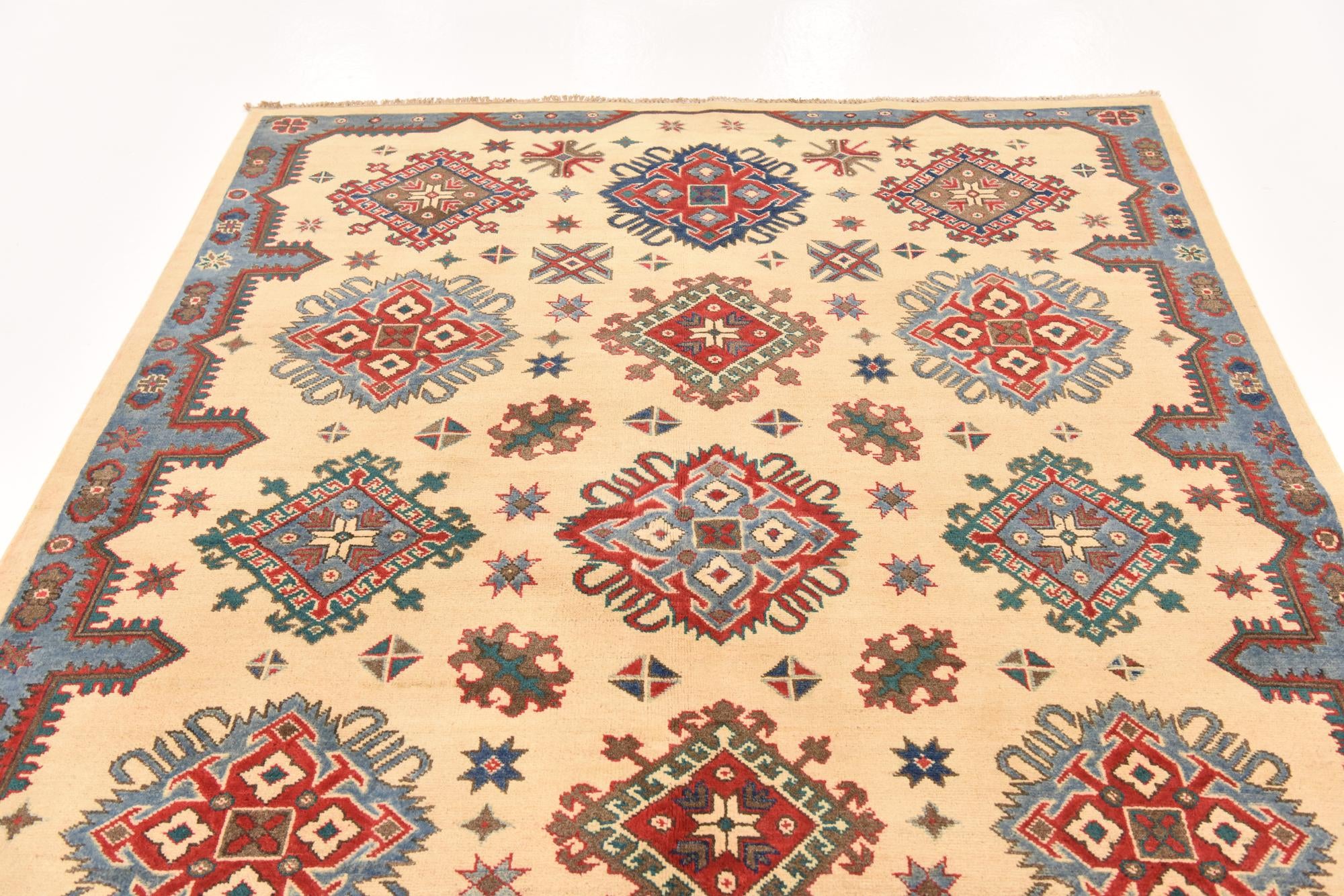 5' 9 x 7' 8 Hand Knotted Kazak Rug