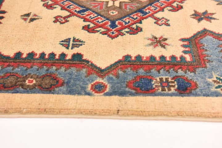 5' 9 x 7' 8 Hand Knotted Kazak Rug