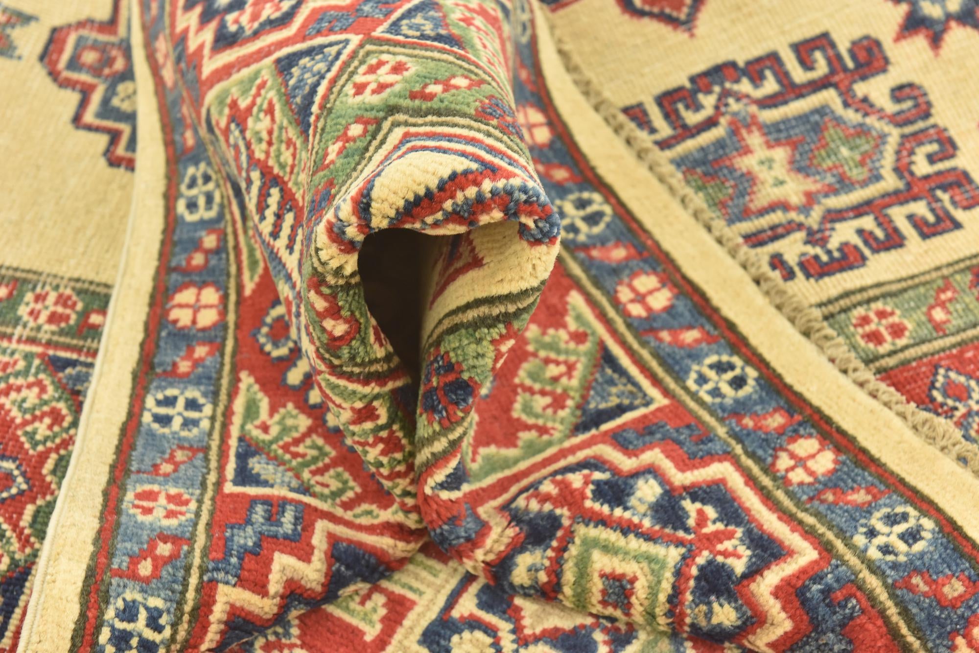5' 6 x 7' 7 Hand Knotted Kazak Rug