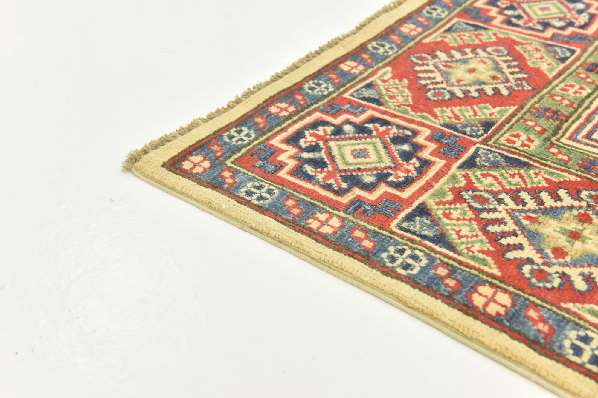 5' 6 x 7' 7 Hand Knotted Kazak Rug