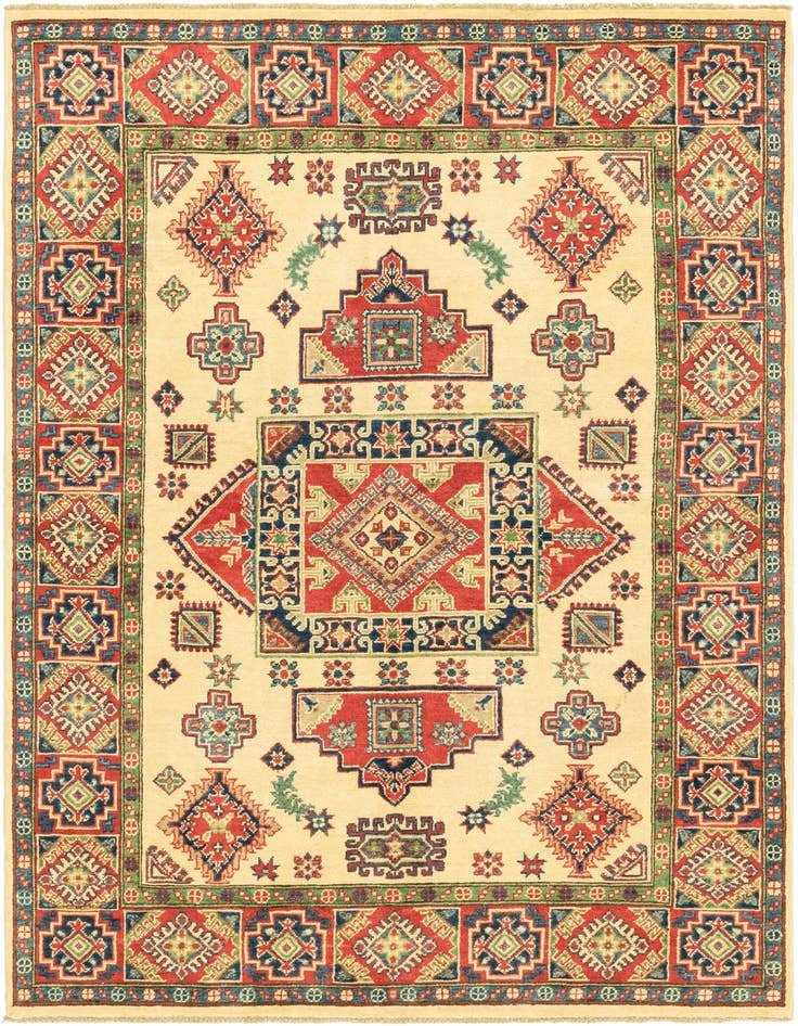 Detail image of 5' 6 x 7' 7 Hand Knotted Kazak Rug