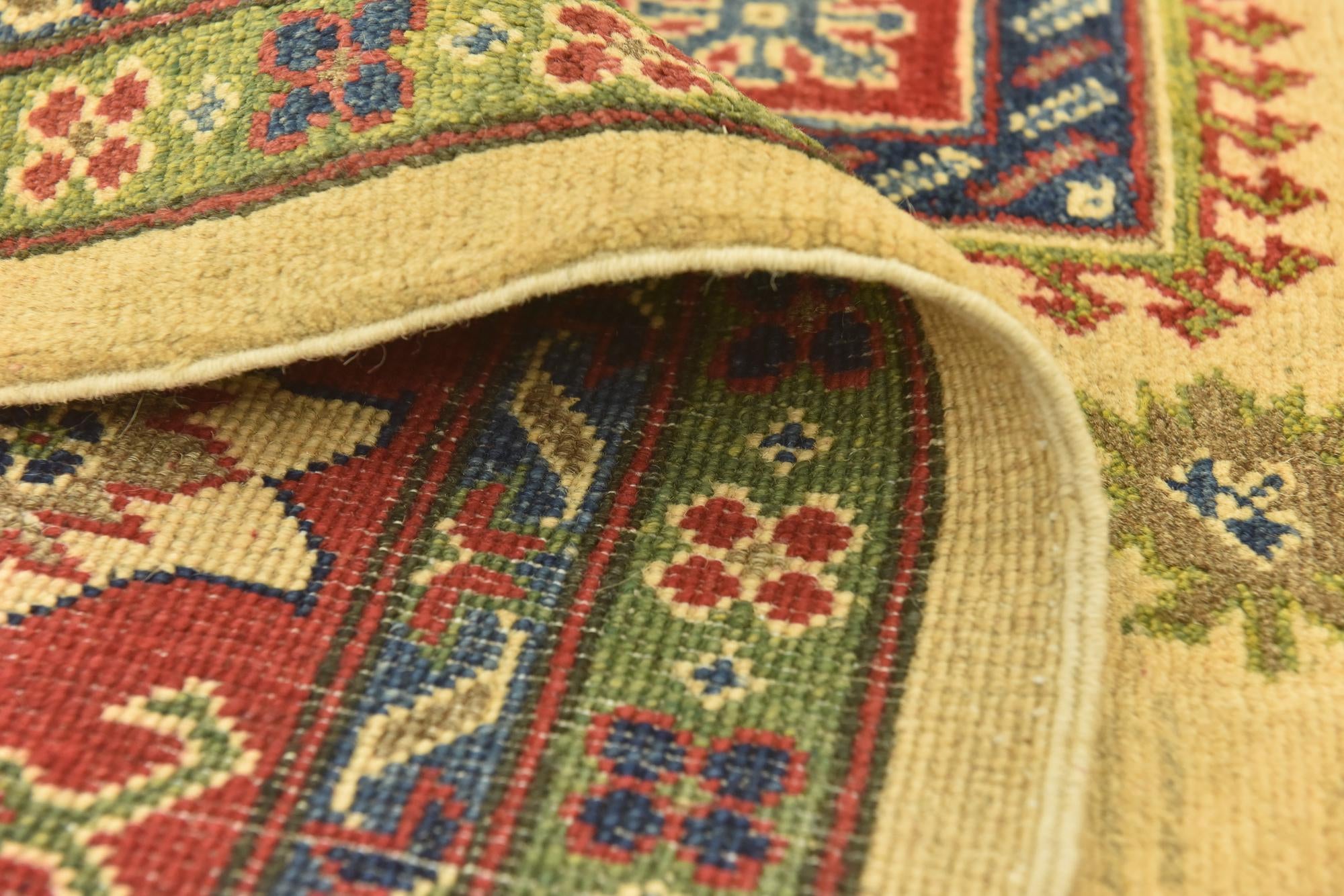 6' 8 x 10' Hand Knotted Kazak Rug