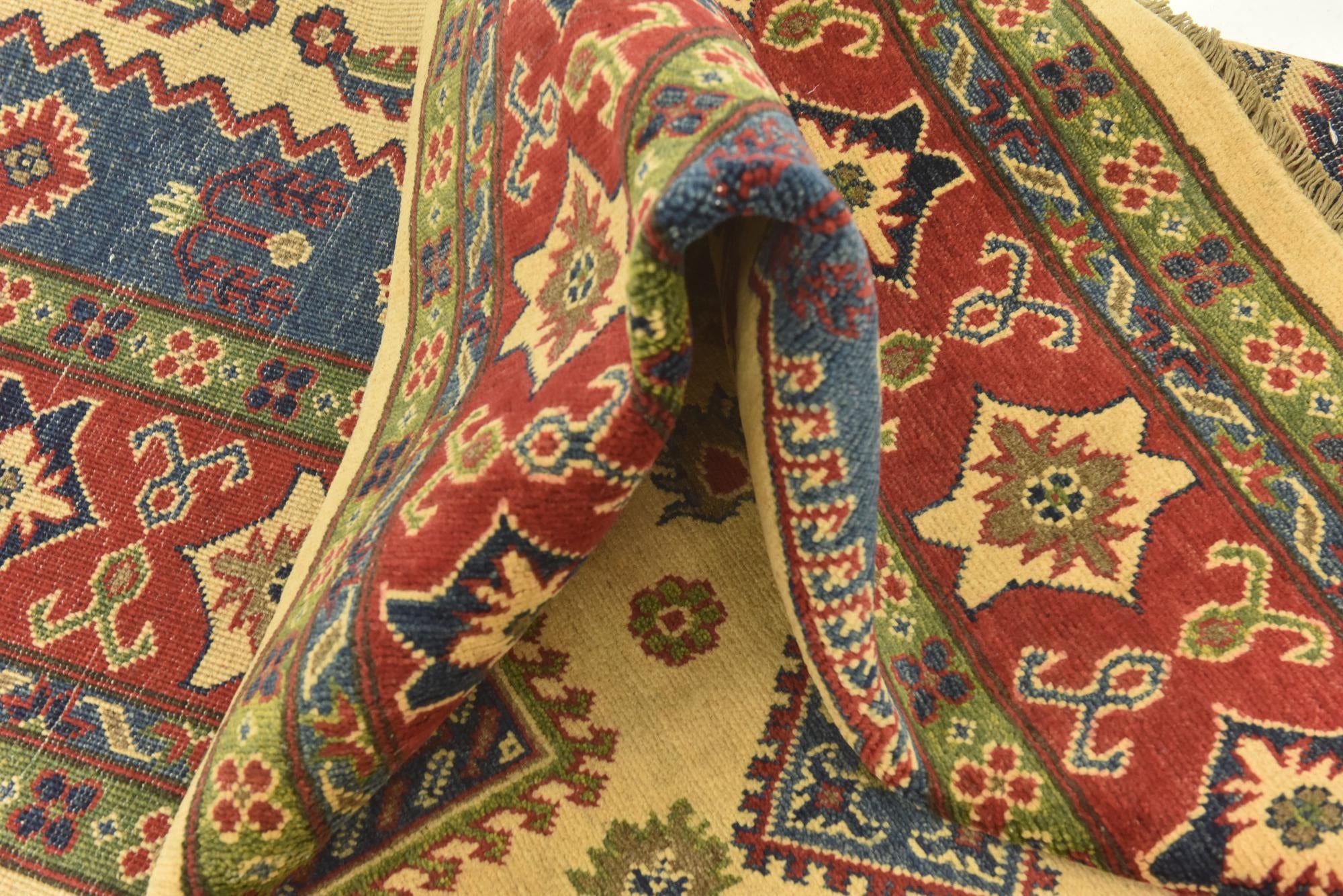 6' 8 x 10' Hand Knotted Kazak Rug