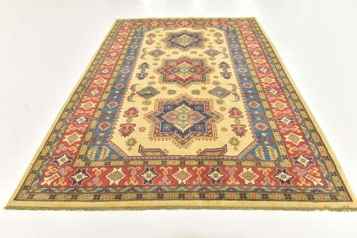 6' 8 x 10' Hand Knotted Kazak Rug