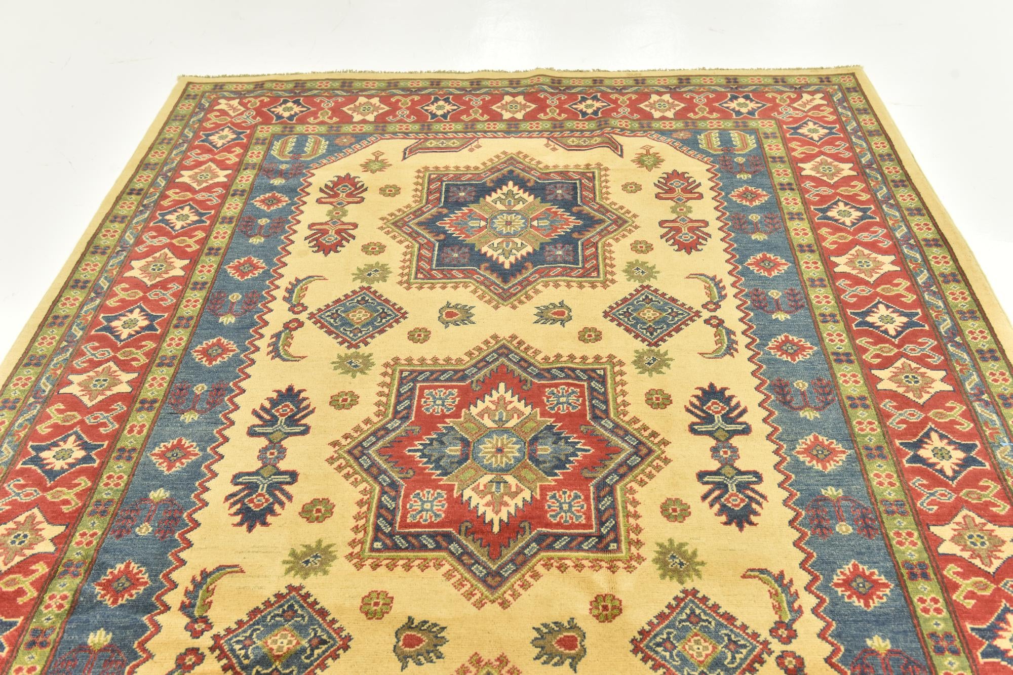6' 8 x 10' Hand Knotted Kazak Rug