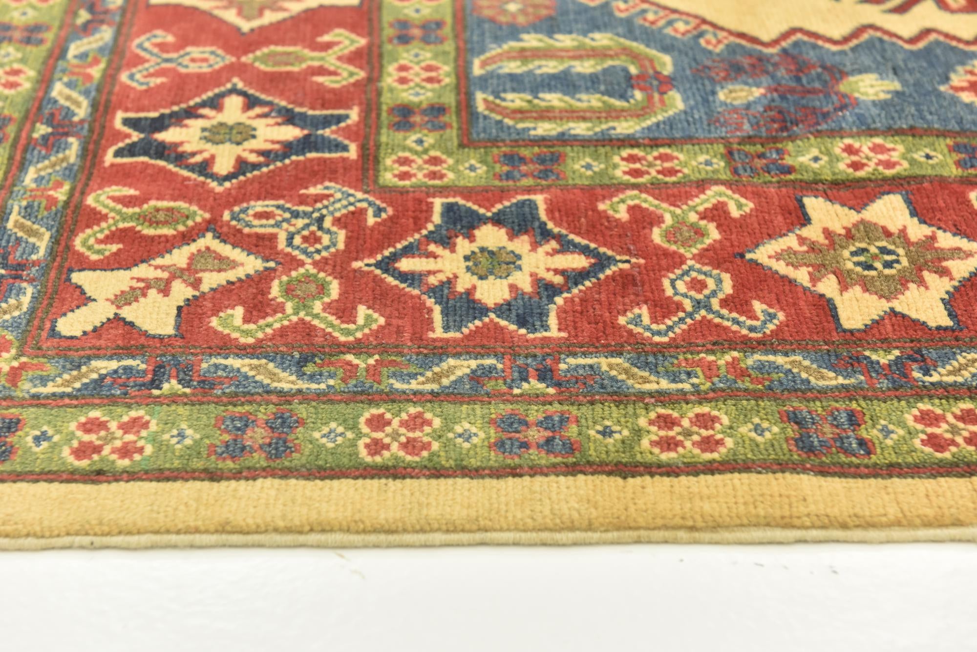 6' 8 x 10' Hand Knotted Kazak Rug