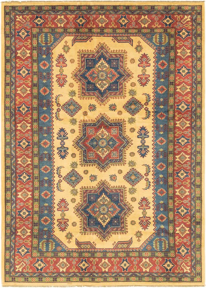 6' 8 x 10' Hand Knotted Kazak Rug
