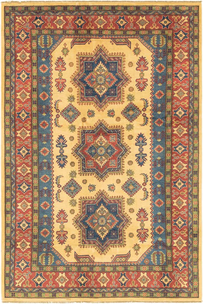 6' 8 x 10' Hand Knotted Kazak Rug